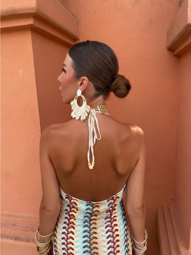 jasmine| Backless V-neck dress